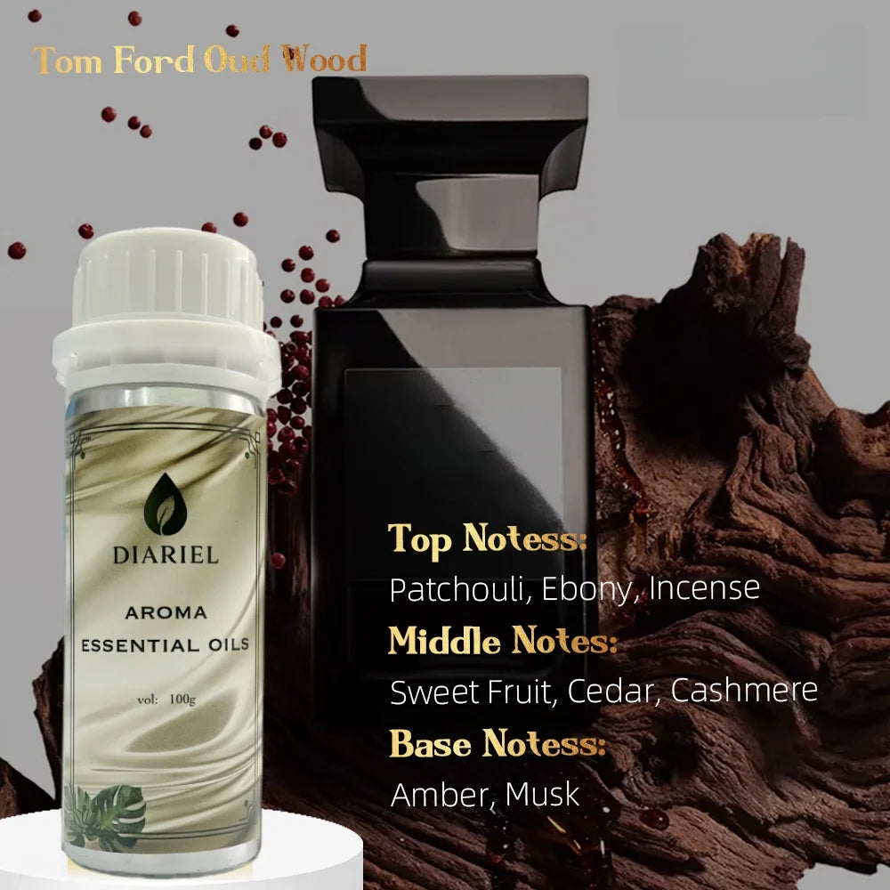 100ML Famous France Perfume Oil Men Women Fragrance Oasis Essential Oil Aromatherapy Diffuser Oil DLor Svuvage Ton Foud Oud Wood