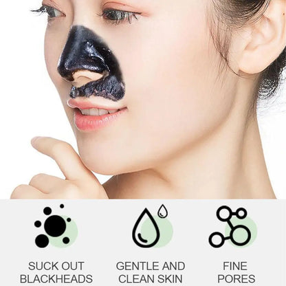 60g Bamboo Charcoal Blackhead Remover Face Mask Deep Cleansing Spots Acne Treatment Peal-off Nose Mask Face Skin Care
