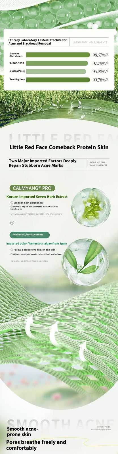 RUYI Salicylic acid and glycolic acid essence repair acne, fade acne marks, shrink enlarged pores and facial closure
