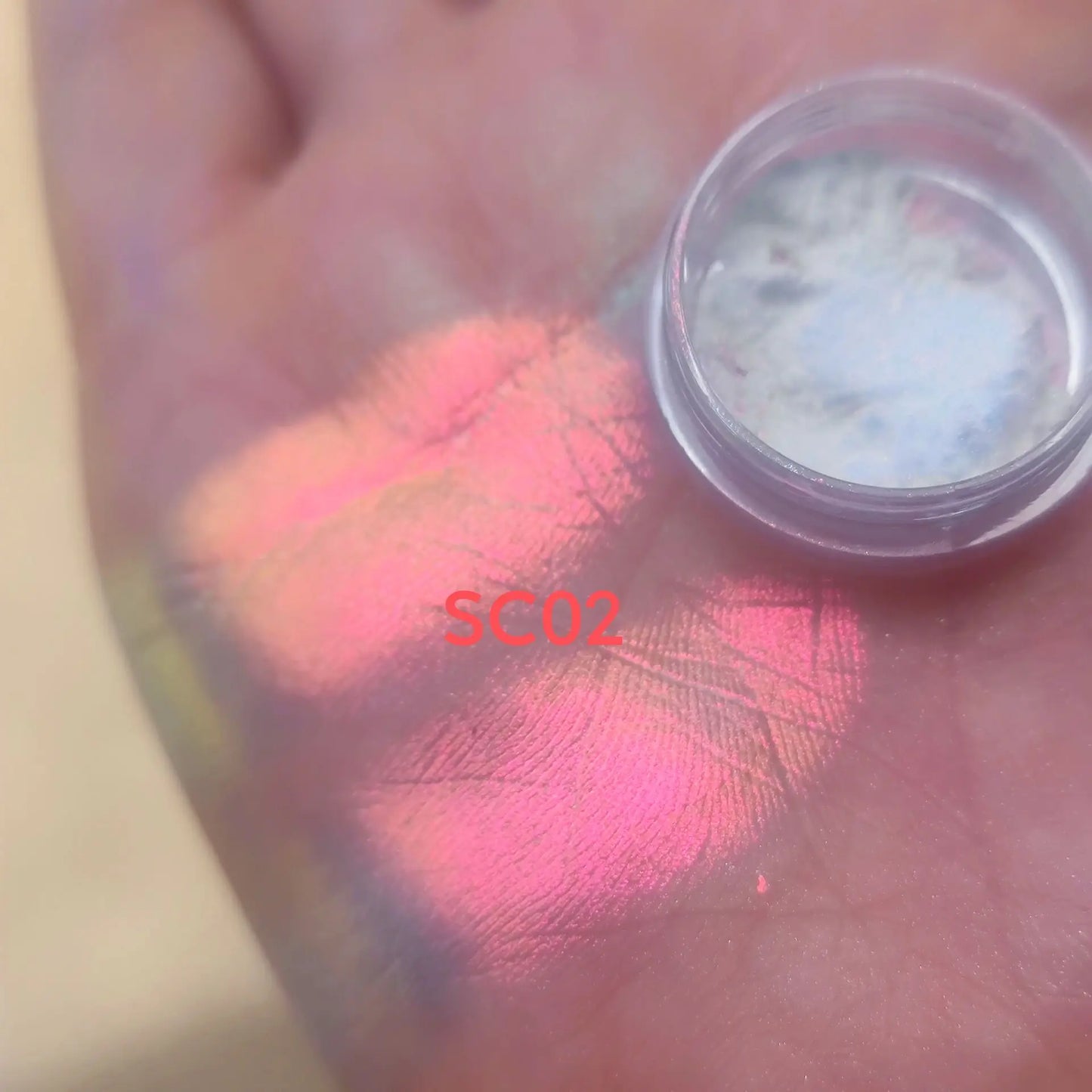 0.25g  White Chameleon Glitter Aurora Pigment Rainbow Highlights Multichrome Pigment Powder