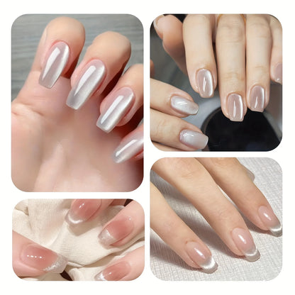 2.5x0.5cm Round Nail Art Cat Eye Gel Magnetic Pen for Gel Nail Polish 3D Cat Eye Nails Painting Strong Stick Manicure