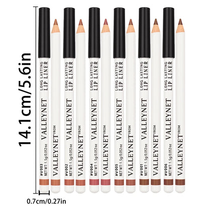 4pcs/set Lip Liner Set Lipstick, 2-in-1 Eyeliner and Lip Liner Waterproof Lip Liner Lipstick Set Women's Lip Combo Makeup