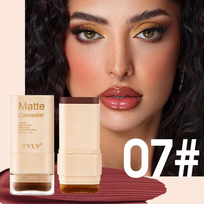 Eraser Concealer Double-Head Foundation Stick, Nine-color Waterproof Non-Gluggy Solid Foundation Cream