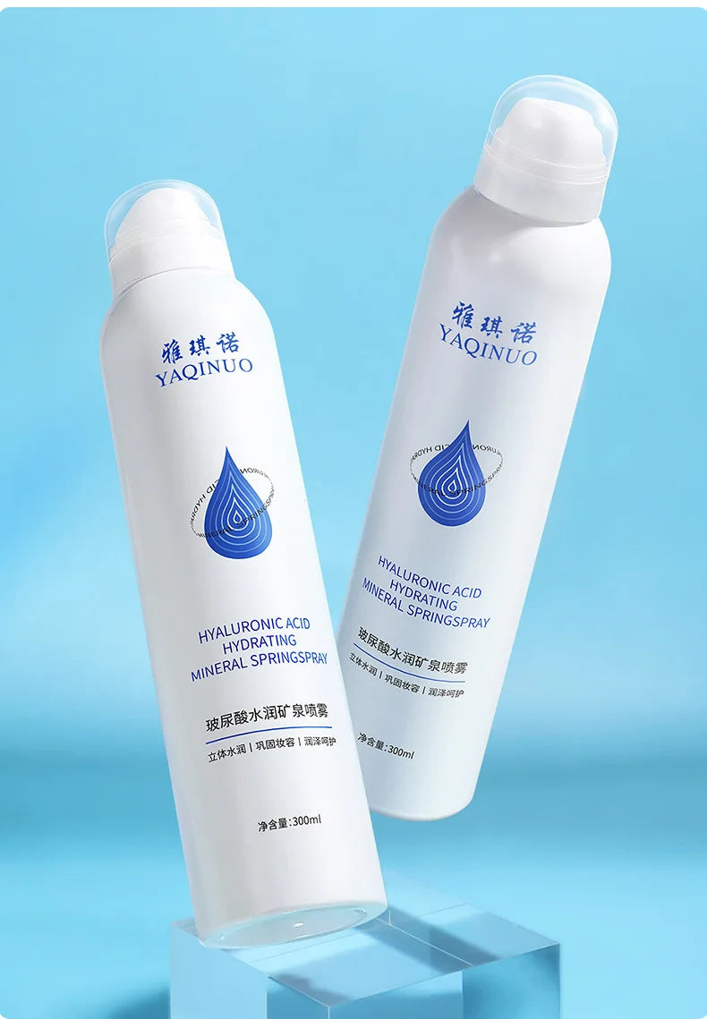 300ml Hyaluronic Acid Hydrating Mineral Spring Hydrating Spray Deep Moisturizing Emollient Refreshing Oil Control Gentle Repair