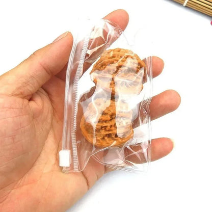 1 Pair Durian Thorn Wooden Massage Balls Set - Acupressure Therapy for Hands, Feet & Full Body Relaxation