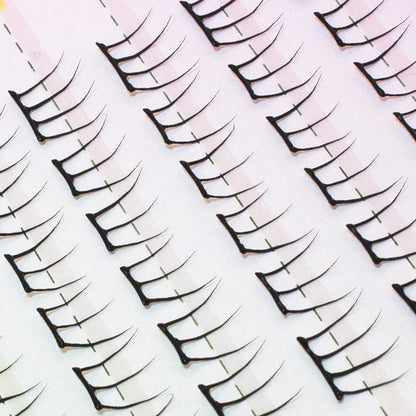 Large Capacity Korean Style Eyelashes Clusters Dense Comics Artificial Eyelashes Perfect Makeup Tool For Girls Enlarge Your Eyes