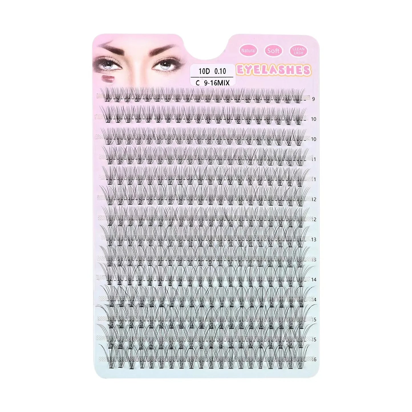 48/60/160/280Pcs Cluster Natural Eyelashes Extensions Lashes Clusters False Eyelash Clusters Extensions Individual Lashes Makeup