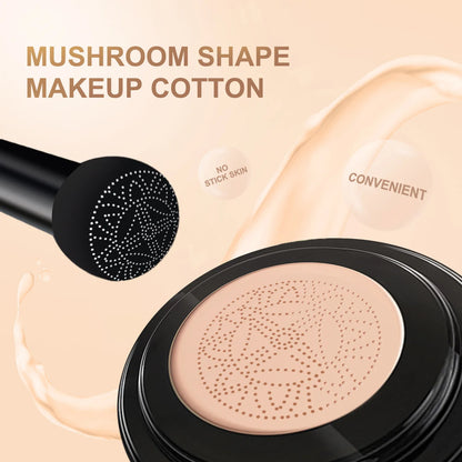 EELHOE Air Cushion BB Cream Face Base Makeup Natural Moisturizing Foundation Concealer Liqiud Foundation Mushroom Head BB Cream