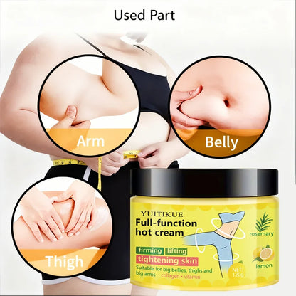 YUITIKU Multi-Function Hot Cream - Tightens and Lifts Skin, Suitable for Belly, Thighs, and Arms, Contains Collagen and Vitamins