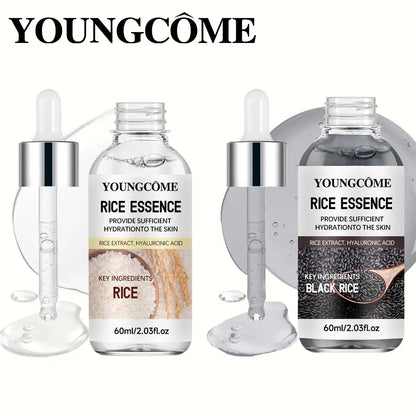 Rice Ampoule Duo - Gentle Exfoliating & Deep Hydrating Serum for Radiant Skin - Suitable for All Skin Types 40/60ml