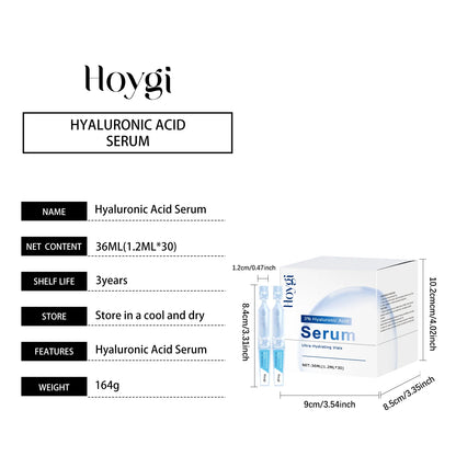Hyaluronic Acid Serum Deep Moisturizing Facial Skin Essence Rejuvenating Enhances Elasticity Firm Nourishing Brightening Ampule