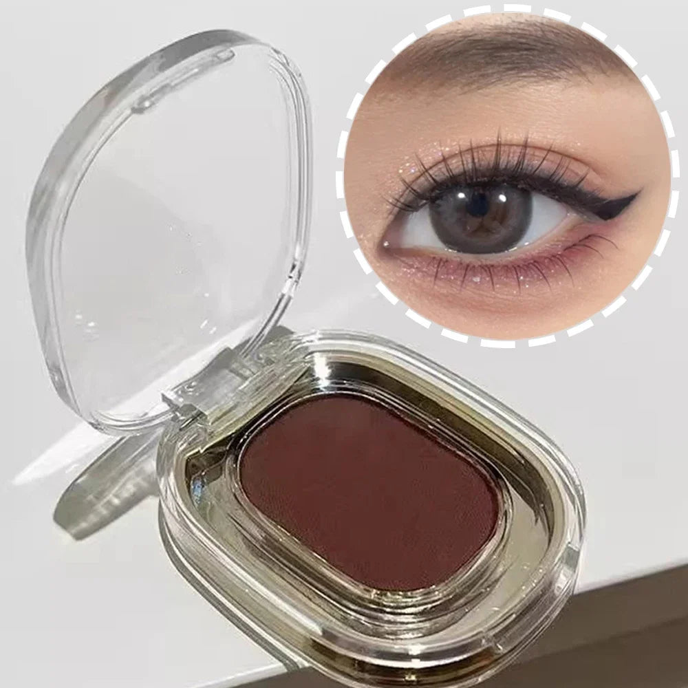 Monochrome Matte Brick Red Eyeshadow Silky Brown Powder Palette Waterproof Lying Silkworm Eyeliner Aegyo-sal Under Eye Makeup