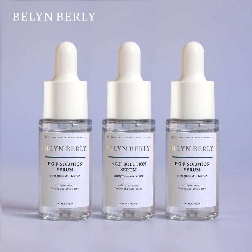 BELYN BERLY EGF Facial Serum 3PCS for Moisturizing Repair Skin Hyaluronic Acid Serum Face Skin Care Products