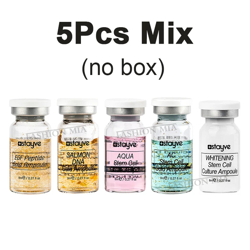 Korea Stayve 8ml Face BB Cream Glow Salmon DNA Mix Serum Kit Whitening Moisturizing Essence Beauty Skin Care