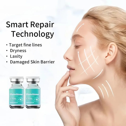 Glutathione Ampoule Essence 4ml×5 - Deep Moisturizing Facial Serum for Brightening & Firmness