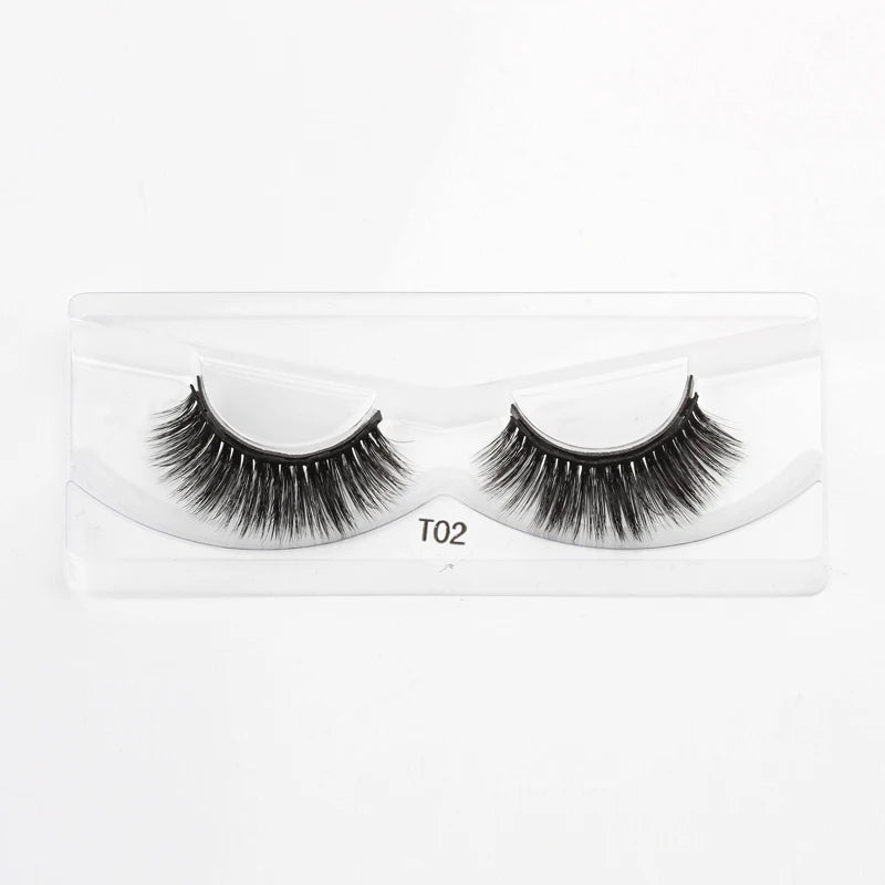 Hot 1/3Pairs Magnetic Eyelashes Soft False Lashes Repeated Use Mink Lashes Waterproof Liquid Eyeliner Tweezer Eyelash Makeup Set