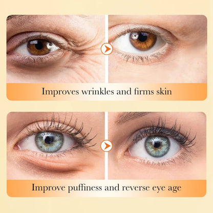 Instant Eye Bag Removal Cream Collagen Anti-Wrinkle Fade Fine Lines Firming Skin Anti Dark Circle Puffiness Brighten Eye Care