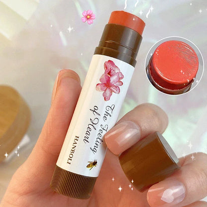 4 Colors Colored Lip Balm Cute Fruit Moisturizing Lip Tint Long Lasting Peach Red Lipstick Waterproof Women Lips Makeup Cosmetic