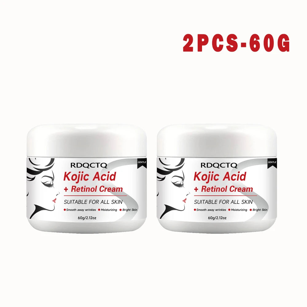 Kojic Acid & Retinol Face Cream: Gentle Hydration for Smooth, Radiant Skin – Daily Moisturizer for All Skin Types 30/60g
