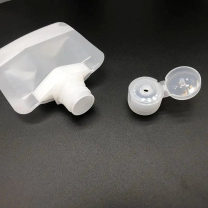 1/6pcs 30/50/100ml Lotion Dispenser Bag Travel Storage Bag Shampoo Liquid Cosmetics Storage Reusable Leak Proof Refillable Bag