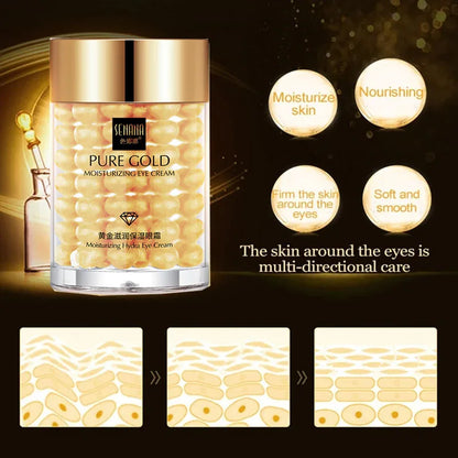 OneSpring Snail Cream Nourishing Anti Wrinkle+Gold Eye Cream Removal Dark Circles Eye Bag Repair Moisturizing Faical Skin Care