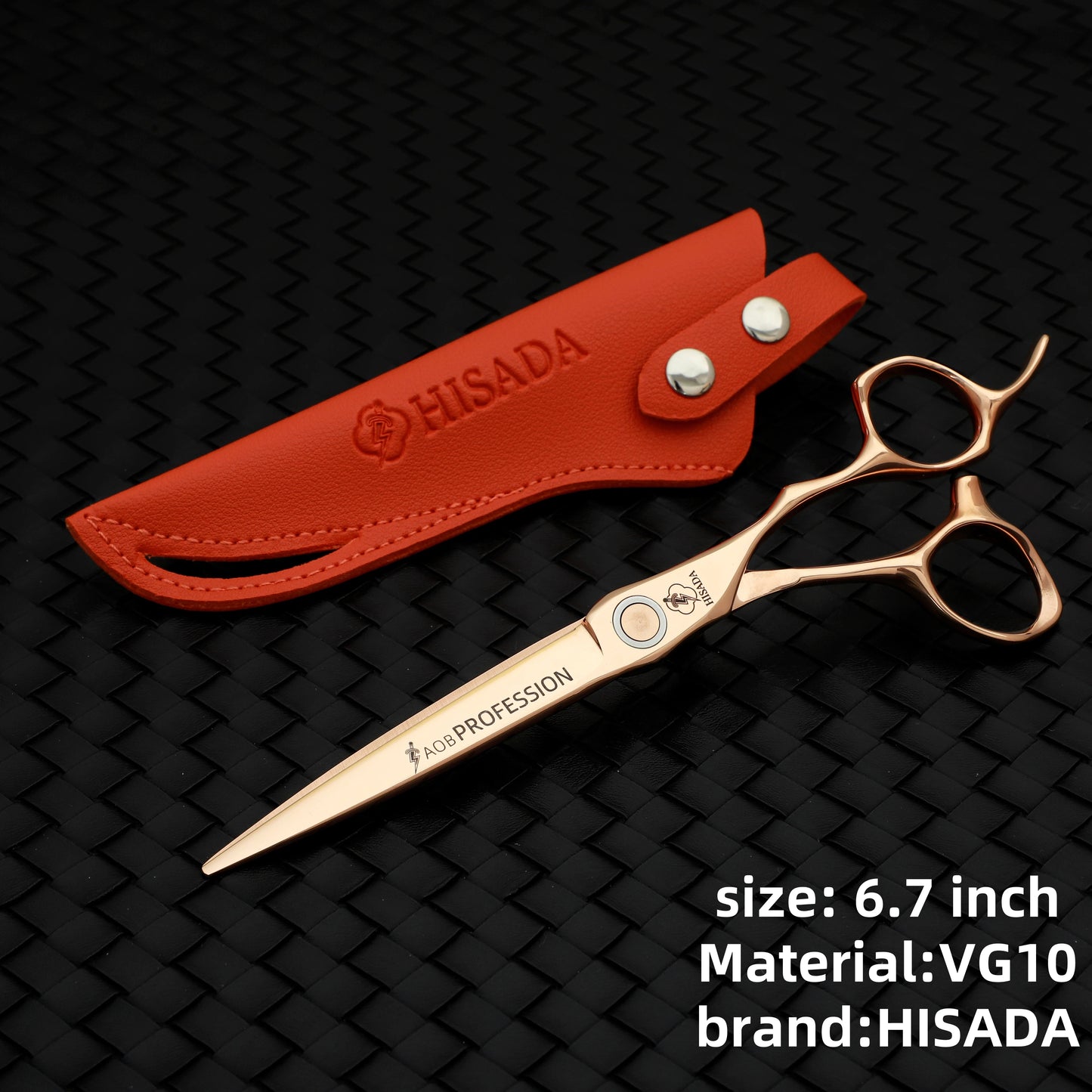 HISADAHairdressing scissors 6.2 6.7 7.0 inch Hair scissors VG10 Steel High-end Barber scissors advanced Hairdressing scissors