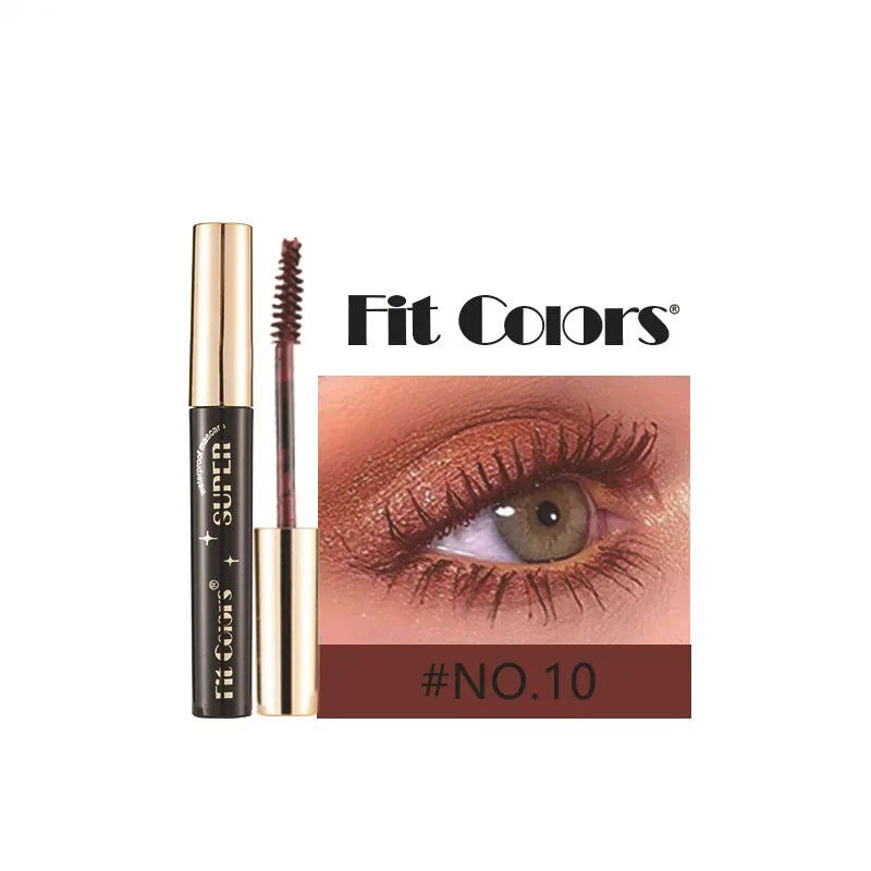 Colored Mascara Waterproof Blue White Black Purple Lengthen Eyelashes 4D Silk Fiber Eyelash Extension Eyes Makeup for Party Use