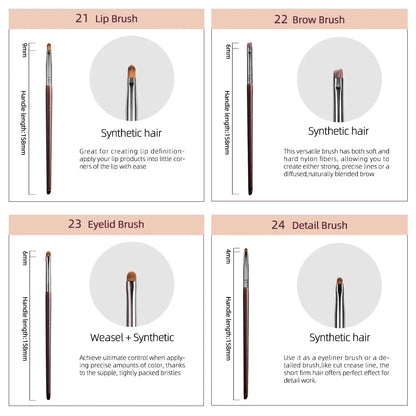OVW Eyeliner Makeup Brush Set Precision Detail Brush Cosmetics косметика
