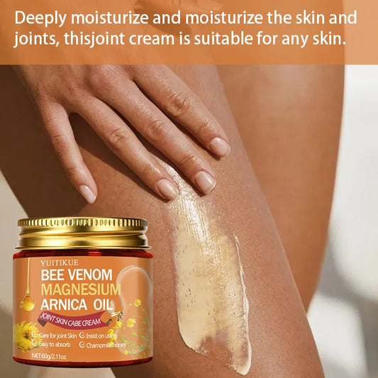 YUITIKUE Bee Venom Magnesium Arnica Oil Joint Cream - Easy Absorb Chamomile Honey Joint Skin Care Cream