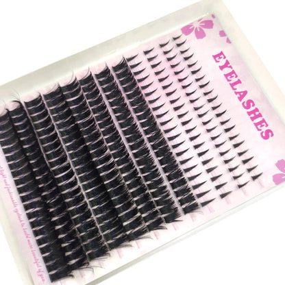 12rows Salon-Like Lash Clusters Kit DIY Eyelash  extension comic eyelash curler grou upper eyelashes Volume Fairy Eyelash