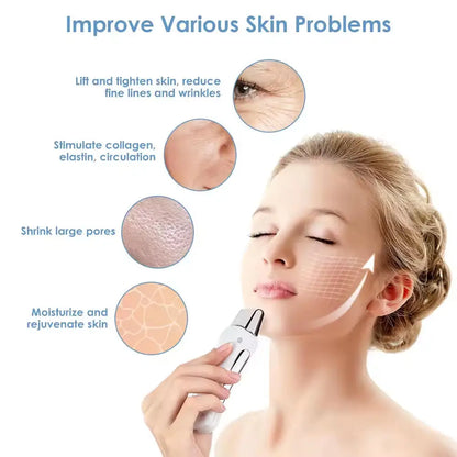 Professional Microcurrent Facial Device Handheld Galvanic Spa Machine Anti-Aging Skin Rejuvenation Lifting Wrinkle Beauty Tool