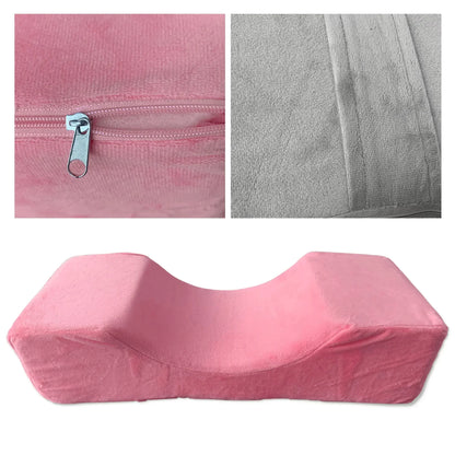 1pcLash Pillow Neck Support Eyelash Soft Pillow Grafting Eyelashes Memory Foam Eyelash Extension Pillow With Pocket Makeup Salon