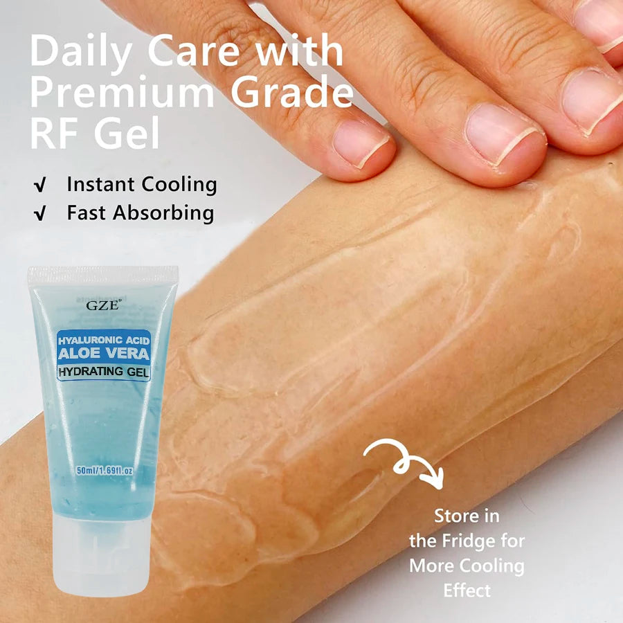 GZE Hydrating Microcurrent Conductive Gel, Gel Primer with Hyaluronic Acid, Non-irritating, Moisturizing Gel for RF