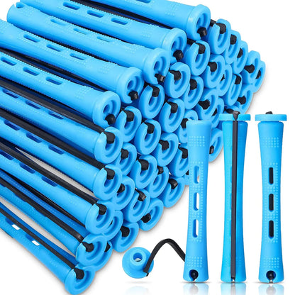 Perm Rods and 60 Pieces Hair Rollers with Hair Cold Wave Rods Hair Curler for Women Long Short Hair（8 Sizes）