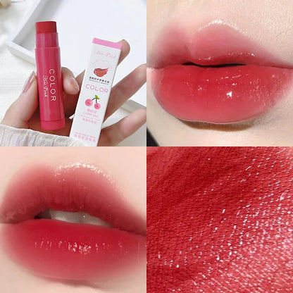 Lipstick Cute Red Tint Makeup Care Cosmetics Colored Lip Balm Lipstick Moisturizing Fade Lip Line Anti-drying Lip Makeup Set