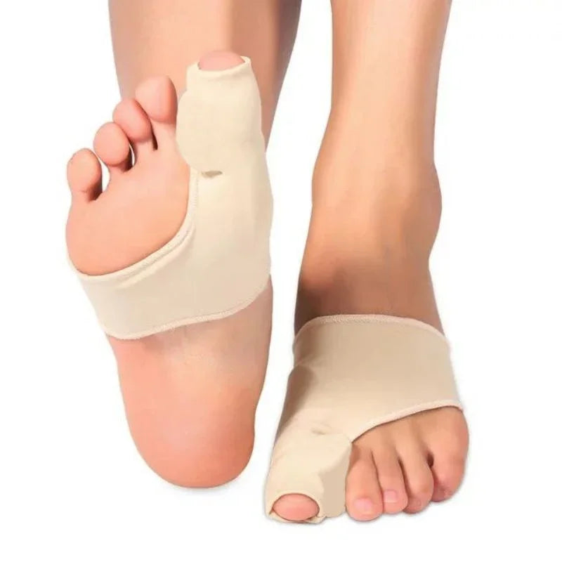 QIWU 1pairToes Corrector Big Toe Separator Protector Bunion Sleeve Straighteners Bunion Corrector Regulator Sock Feet Care Tool