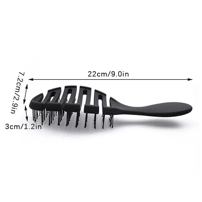 4 Colors Wet Brush Comb Tool Barber Hair Brush Hair Styling Tools Anti Tangle Anti-static Head Salon Hairdressing Accessories