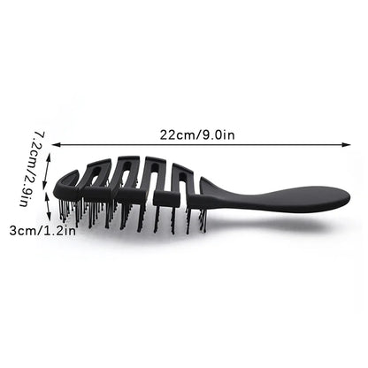 4 Colors Wet Brush Comb Tool Barber Hair Brush Hair Styling Tools Anti Tangle Anti-static Head Salon Hairdressing Accessories