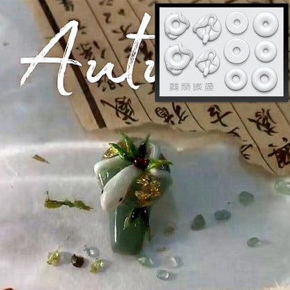 1Pc Snake  New Year Rose Snake  3D Acrylic Mold Nail Art Decorations  DIY Silicone Nail Art Templates Nail  Mold