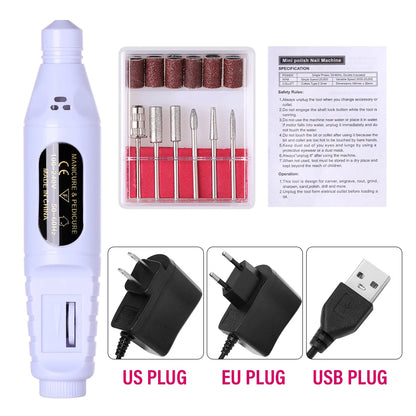 LINMANDA Electric Nail Drill Machine Nail Art Tools Machine Manicure Milling Cutter Nail Art Nail Drill Pen Salon Nail Equipment