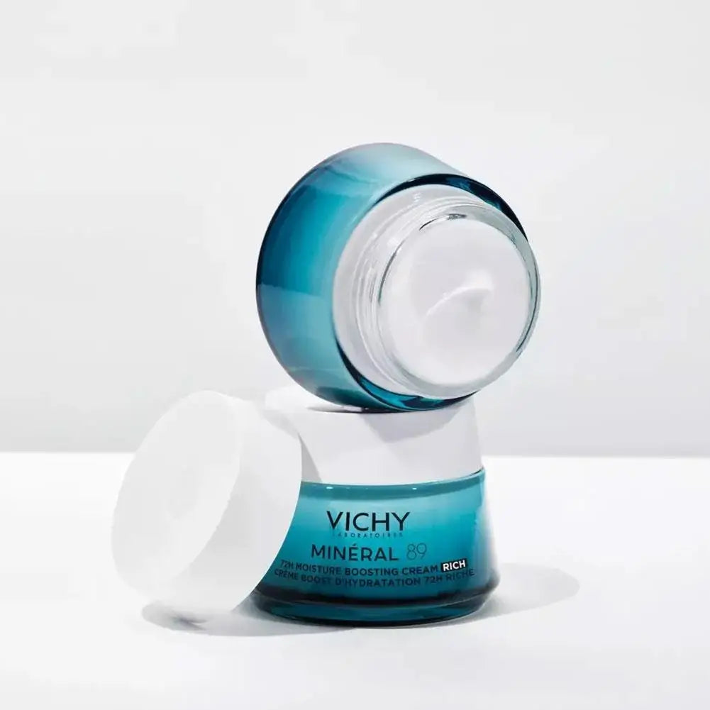 VICHY 89 Facial Cream 72h Refreshing Deep Moisturizing Soothing Firming Repairs Skin Light Cream Original Korea Skin Care