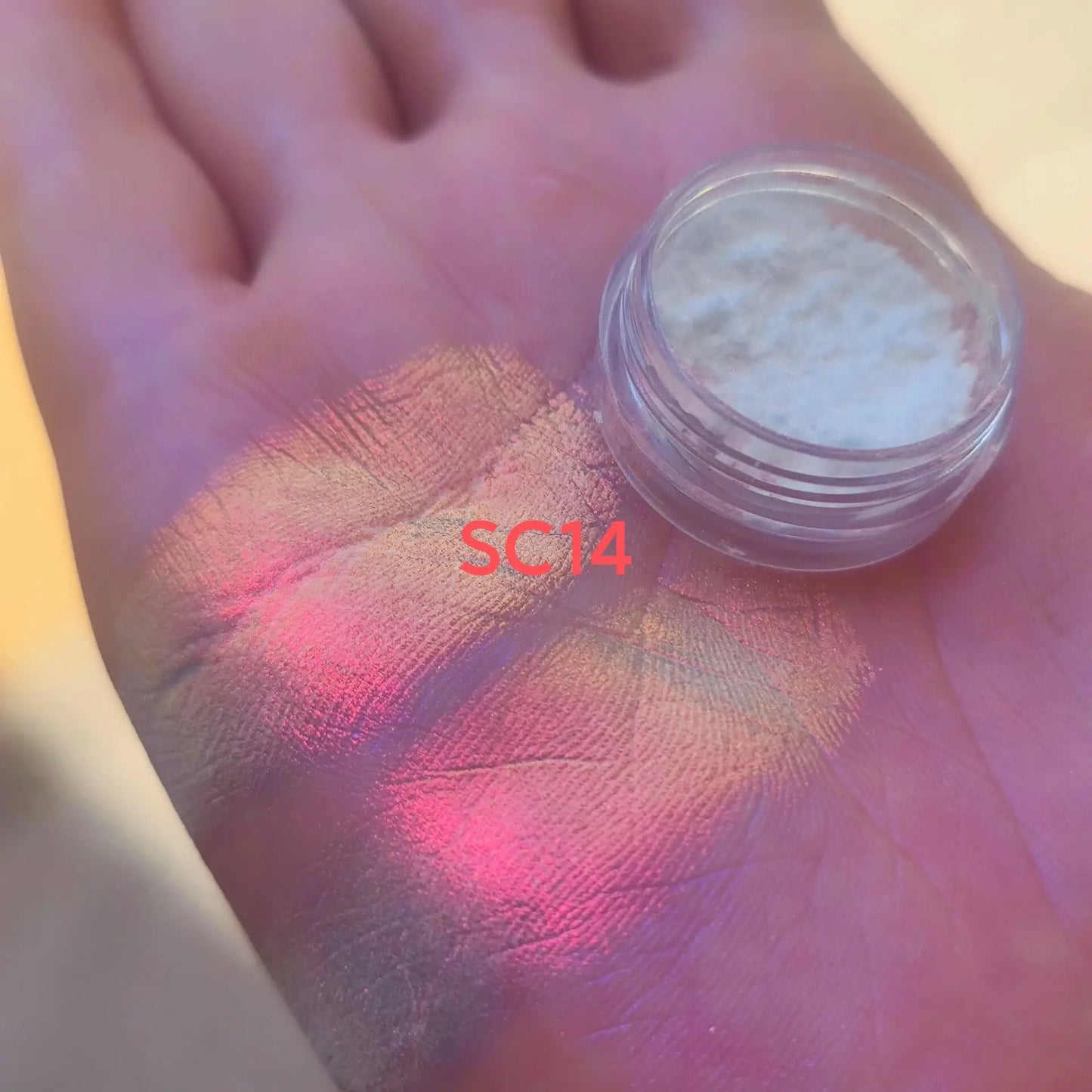 0.25g  White Chameleon Glitter Aurora Pigment Rainbow Highlights Multichrome Pigment Powder