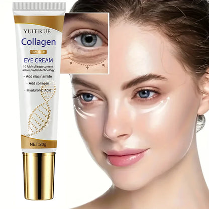 Collagen Eye Cream 20g - Smoothes Wrinkles & Firms, Fast Absorption Non-Greasy, with Niacinamide & Hyaluronic Acid