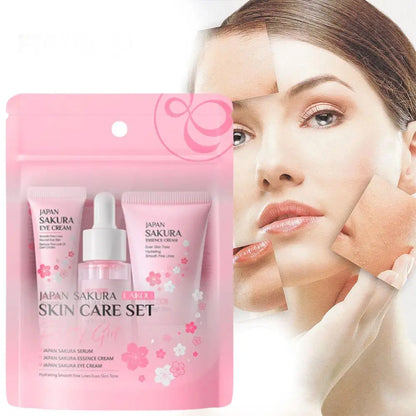 Sakura Skin Care Sets & Kits With Cleanser,Serum,Eye Cream,essence Cream Beauty Products For Women Face Skin Care Set