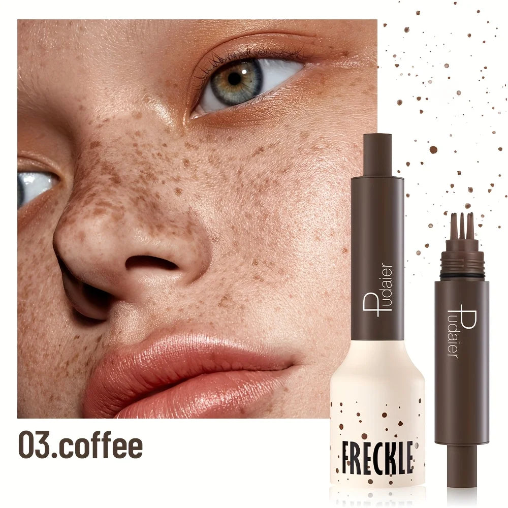 Waterproof Fake Freckles Stamp Pen, Sweatproof Long Lasting, Natural Nude Makeup Light Liquid, Smudgeproof
