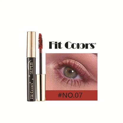 Colored Mascara Waterproof Blue White Black Purple Lengthen Eyelashes 4D Silk Fiber Eyelash Extension Eyes Makeup for Party Use