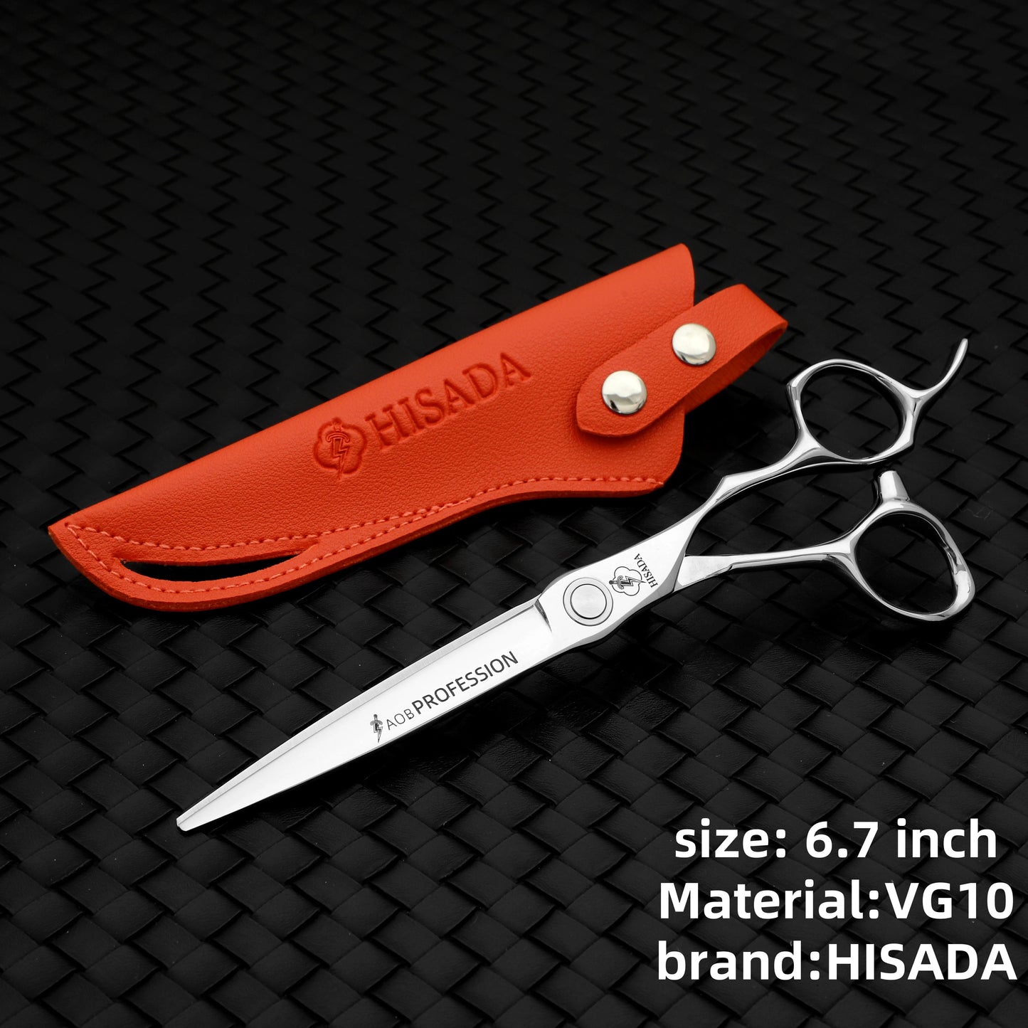 HISADAHairdressing scissors 6.2 6.7 7.0 inch Hair scissors VG10 Steel High-end Barber scissors advanced Hairdressing scissors