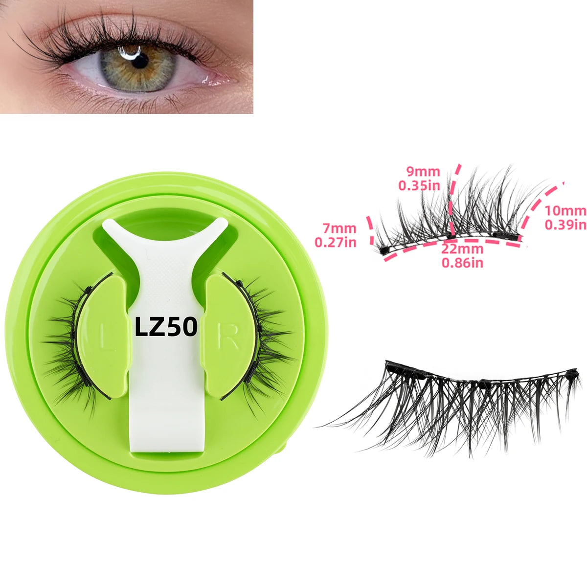 Hot Sale Magnetic Eyelashes 3D Natural False Eyelashes Handmade Faux Mink Lashes No Glue Needed Eyelashes with Magnetic Tweezers