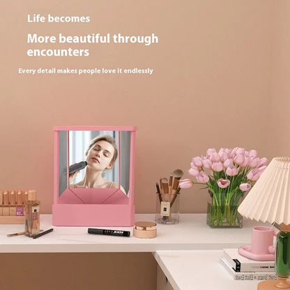 Professional True Mirror Non Reversing Mirror Clear Inverted Mirror Cosmetic Mirror For Cosmetic Makeup Vanity Table Bedroom