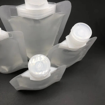 10-60pcs Refillable Packaging Bags Travel Essentials Lotion Cosmetics Shampoo Shower Gel Portable Bags Makeup Fluid Bottles